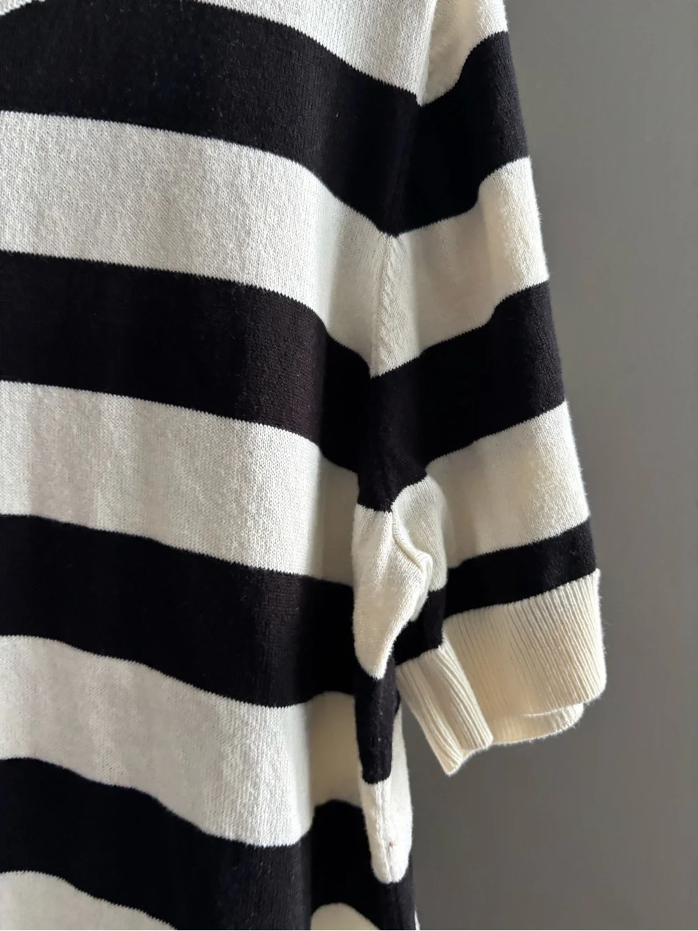 Michael Kors striped short sleeve sweater